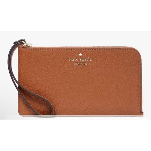 kate spade Handbags - Kate Spade Lucy Pebbled Leather Medium L-zip Wristlet Wallet NWT